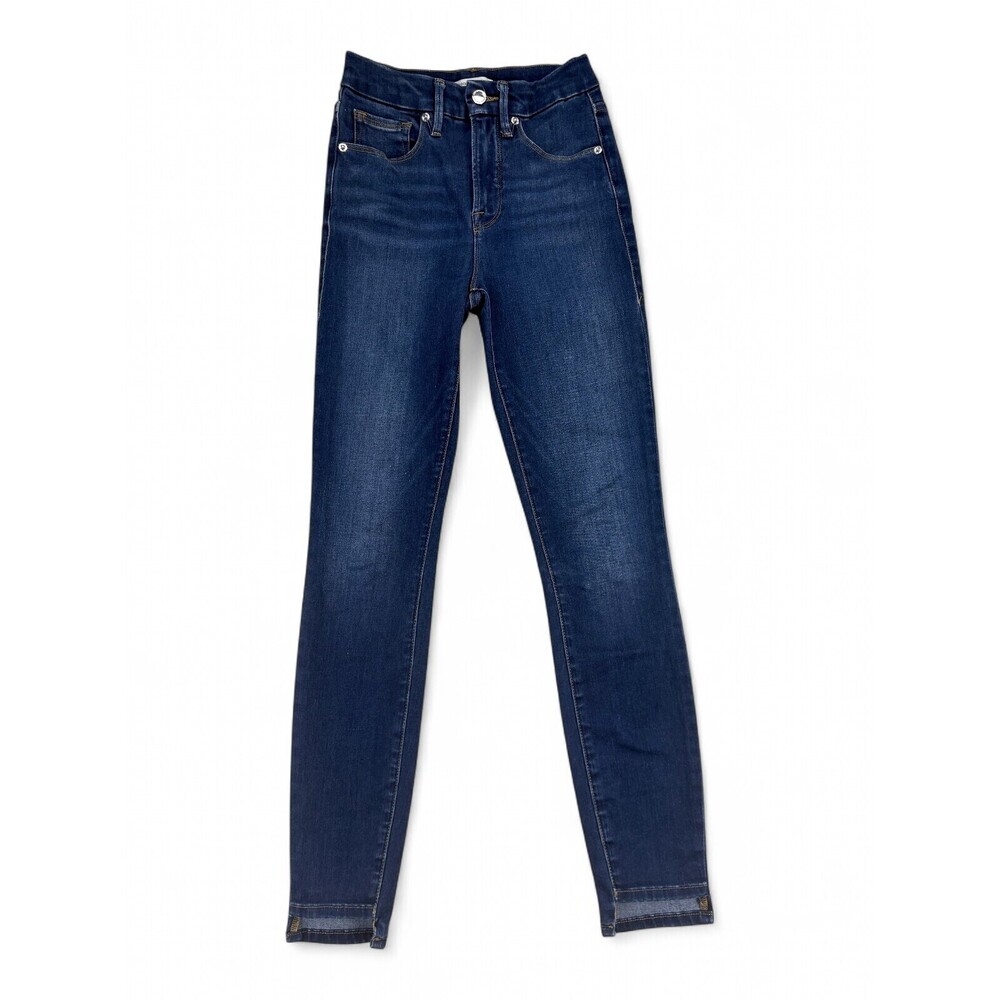 Good American High-Rise Skinny Jeans Dark Wash Size 25